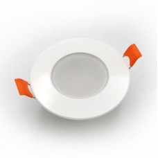 Στεγανό Φωτιστικό LED Στρογγυλό Χωνευτό 5W 230V 400lm 3000K Θερμό Φως IP54 21-51000